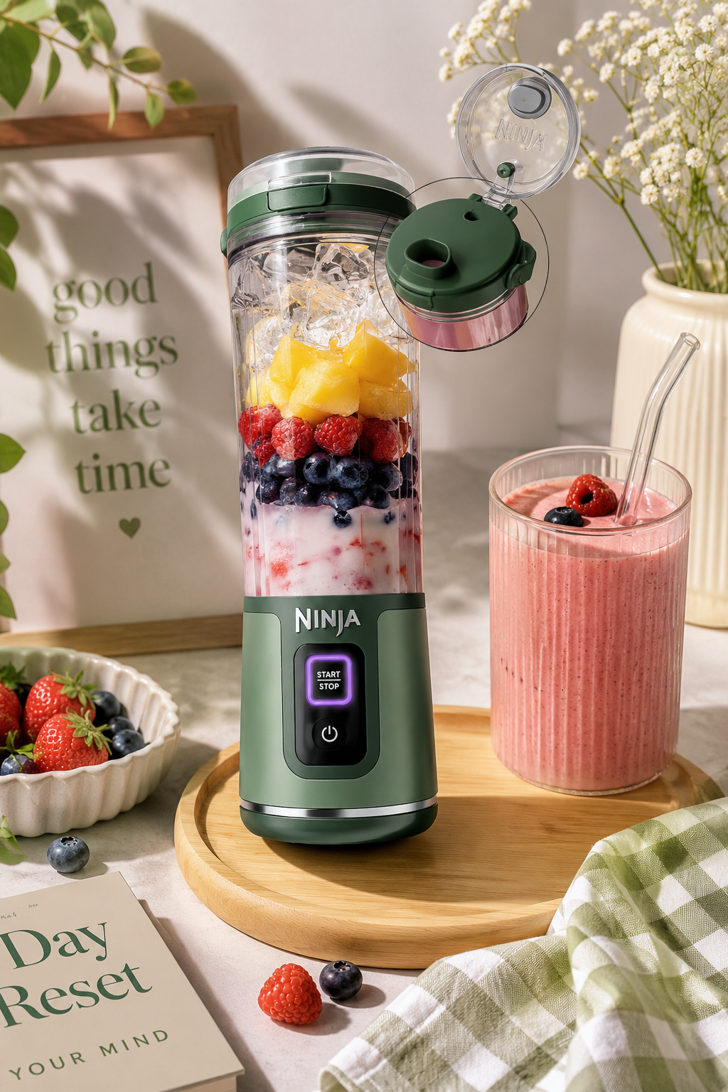 Rosopo BlendGo™ Portable Juicer | Wireless Personal Size Juicer Blender
